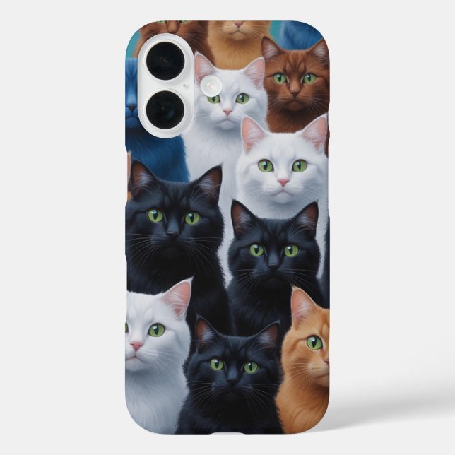 funda para iPhone 16 - Gato Lover (Reverso )