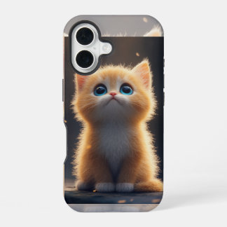 Funda Para iPhone 16 Gato Naranja Adorable