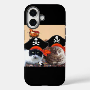 Funda Para iPhone 16 GATOS PIRATAS, Habla como Día de Pirata