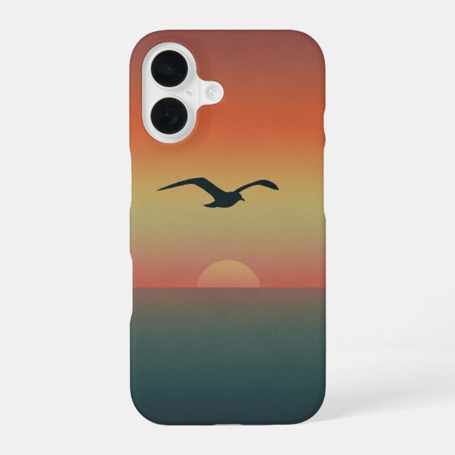 Funda Para iPhone 16 Gaviota Retro (Reverso )
