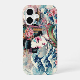 Funda Para iPhone 16 Geisha Oriental Maiko Kanagawa agita templo