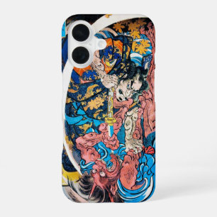 Funda Para iPhone 16 Genial demonio samurái japonés oriental antiguo lu