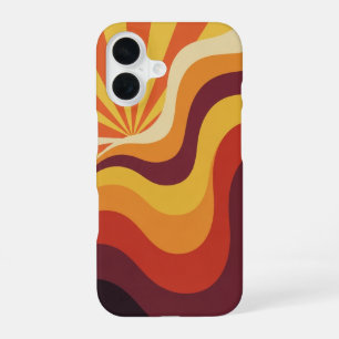 Funda Para iPhone 16 Geometría Retro Ola de Sol