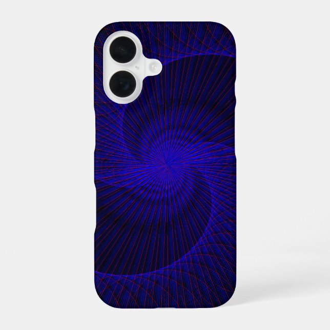 Funda para iPhone 16 geométrica con doble embudo d (Reverso )