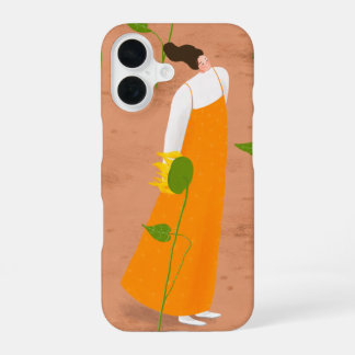 Funda Para iPhone 16 Girasol y chica