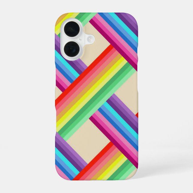 Funda Para iPhone 16 Giro arco iris (Reverso )
