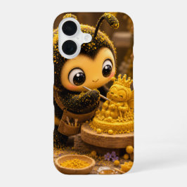 Funda Para iPhone 16 Golden Bumblebee in Bloom Dance.11