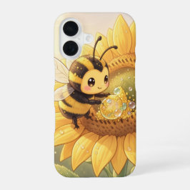 Funda Para iPhone 16 Golden Bumblebee in Bloom Dance.6