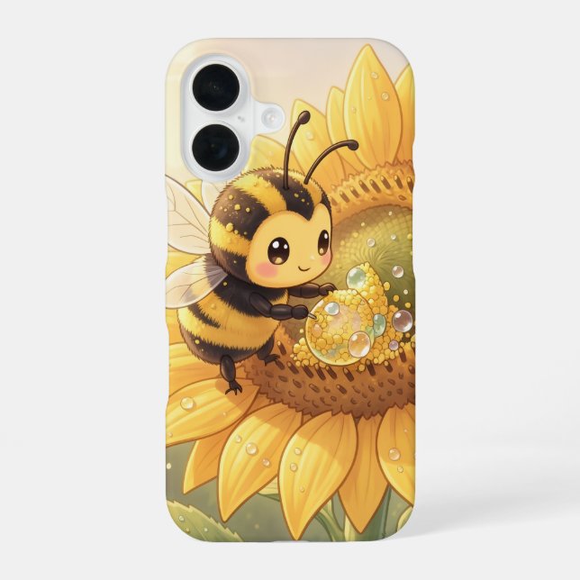 Funda Para iPhone 16 Golden Bumblebee in Bloom Dance.6 (Reverso )