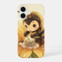 Funda Para iPhone 16 Golden Bumblebee in Bloom Dance.8