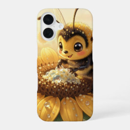 Funda Para iPhone 16 Golden Bumblebee in Bloom Dance.9