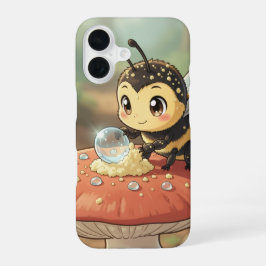 Funda Para iPhone 16 Goldene Hummel im Blütentanz 