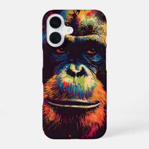 Funda Para iPhone 16 Gorila de la selva urbana Wild Graffiti 