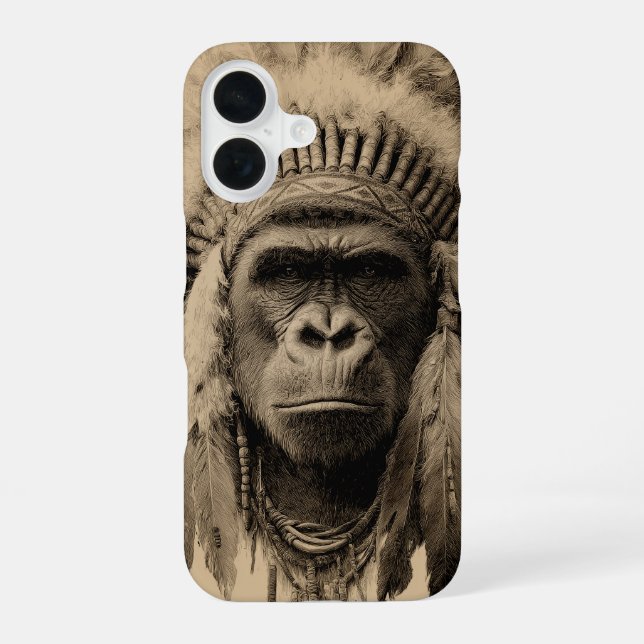 Funda Para iPhone 16 Gorila Penacho de Guerra (Reverso )