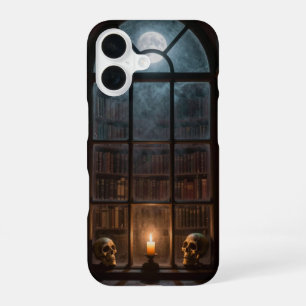 Funda Para iPhone 16 Gothic Window and Moon Library Case