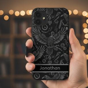Funda Para iPhone 16 Gótico Cuervo Dark Academia
