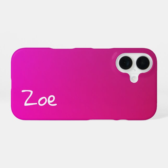 Funda Para iPhone 16 Grace en una línea: Silhouette de mariposa (Reverso Horizontal)