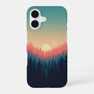 Funda Para iPhone 16 Gradiente de Bosque Vintage