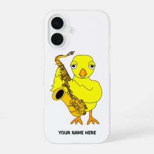 Funda Para iPhone 16 Graduación de pollo saxofón