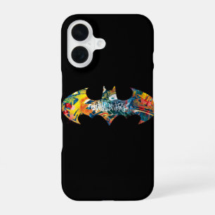 Funda Para iPhone 16 Graffiti con el logotipo de Batman Neon/80