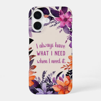 Funda Para iPhone 16 Gratitud de cita inspiradora Motivación mágica