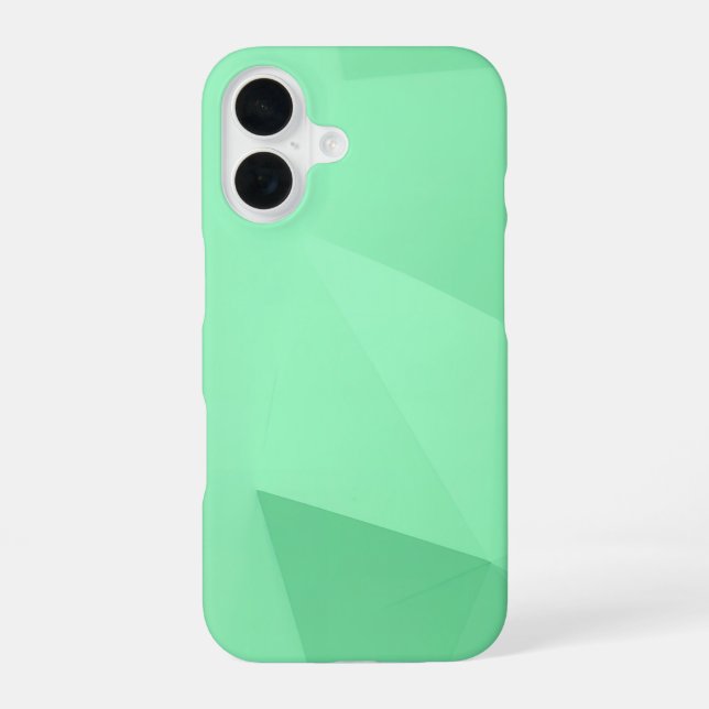 Funda Para iPhone 16 Green Polygon Geometric (Reverso )
