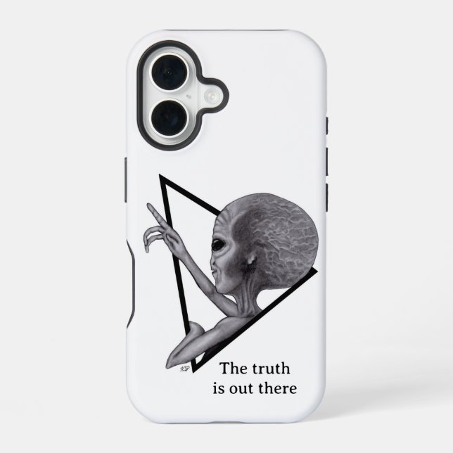 Funda Para iPhone 16 Grey Alien, la verdad está ahí fuera (Reverso )