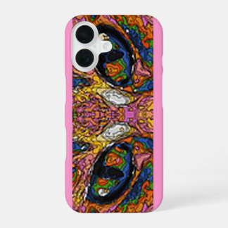 Funda Para iPhone 16 Groovy Ojos Psicodélicos para Gatos