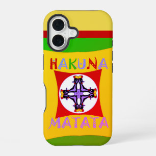 Funda Para iPhone 16 Grúas Hermosas Increíbles Adorables texto Hakuna M