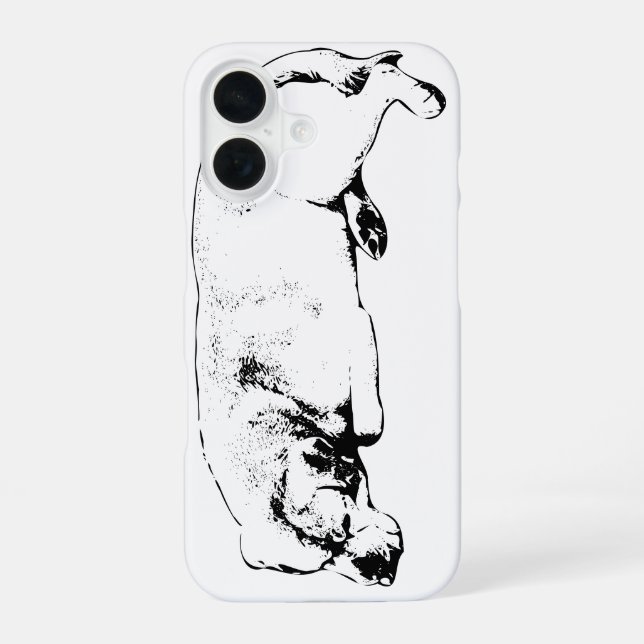 Funda Para iPhone 16 Guardián tranquilo, tamaño bolsillo (Reverso )