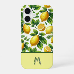 Funda Para iPhone 16 Guay zesty lemons estampado mongrameado