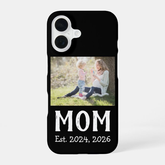 Funda Para iPhone 16 Guion Establecido Mamá Negra (Reverso )
