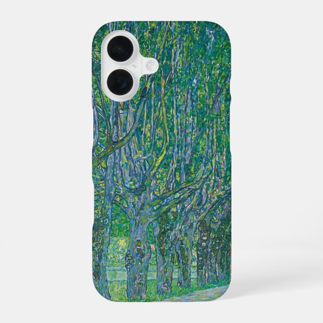 Funda Para iPhone 16 Gustav Klimt: Avenue of Schloss Kammer Park (Reverso )