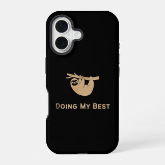 Funda Para iPhone 16 Haciendo mi mejor perezoso brillo