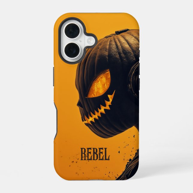 Funda Para iPhone 16 Halloween Jack o' Lantern (Reverso )
