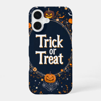 Funda Para iPhone 16 Halloween Trick or Treat Pumpkin Design