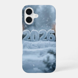 Funda Para iPhone 16 happy new year 2026 frosty calm