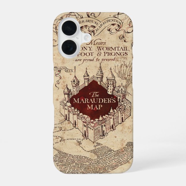 Funda Para iPhone 16 Hechizo de Harry Potter | Mapa del Merodeador (Reverso )