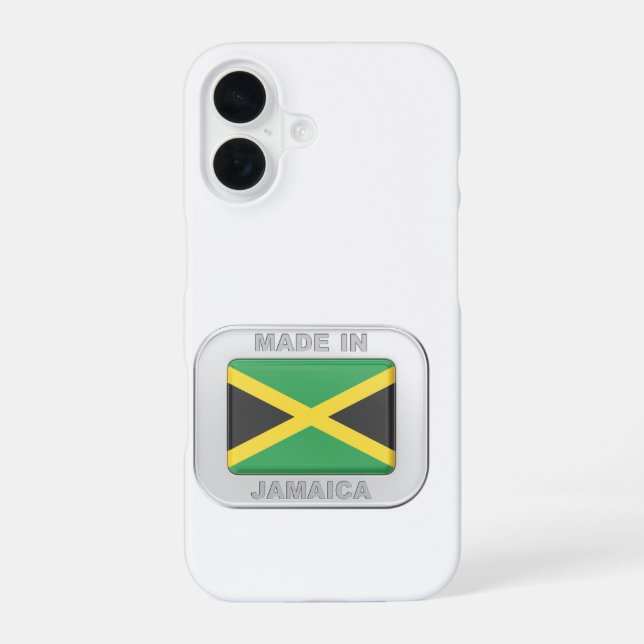 Funda Para iPhone 16 Hecho en Jamaica (Reverso )