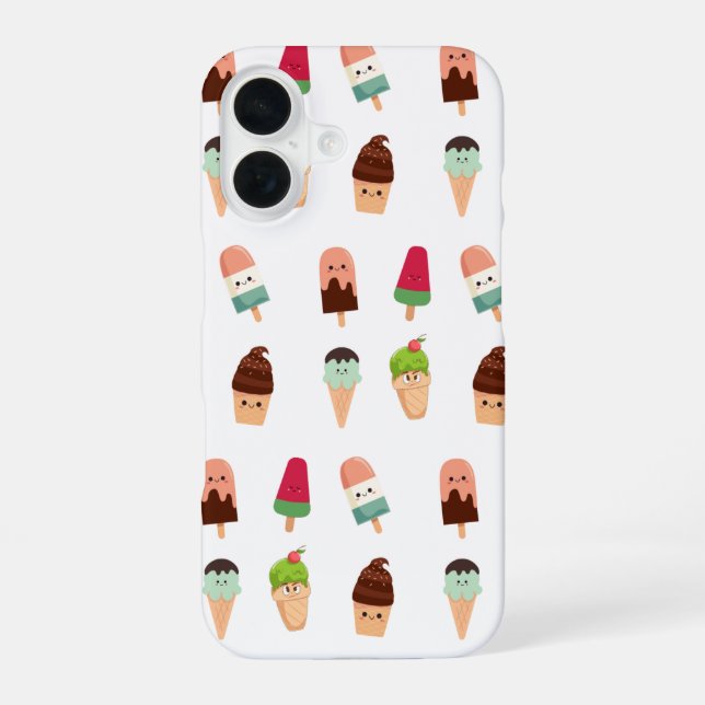 Funda Para iPhone 16 helado de verano (Reverso )