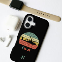 Helicóptero Atardecer Retro Personalizado Divertid