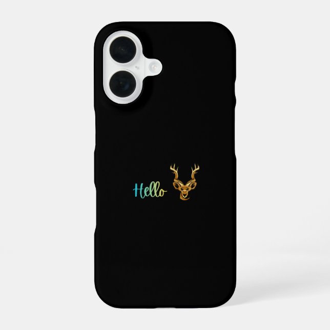 Funda Para iPhone 16 Hello Deer (Reverso )