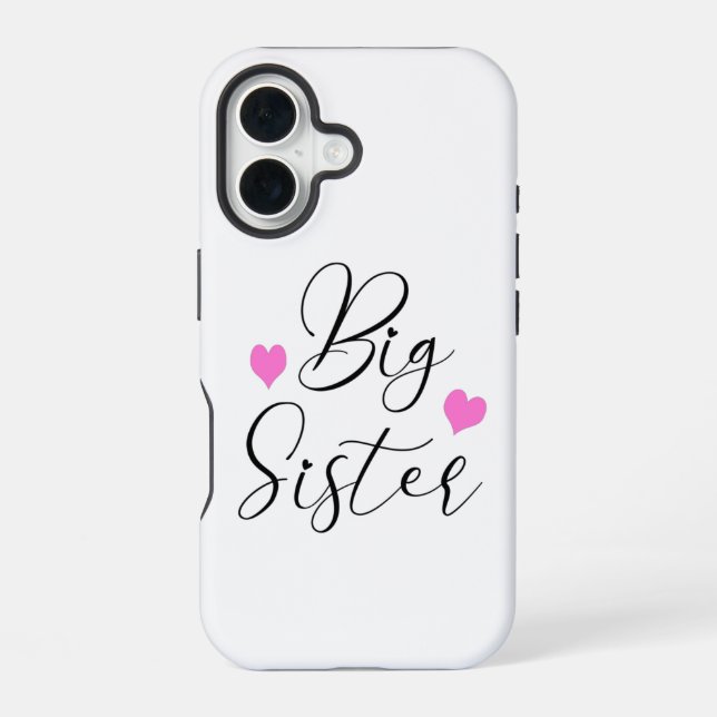 Funda Para iPhone 16 Hermana Mayor Adorable (Reverso )
