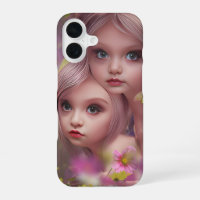 Hermanas de hadas entre las flores del bosque