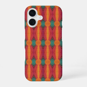 Funda Para iPhone 16 Hermoso Arte Folclórico del Suroeste con Rayos de 