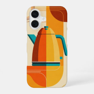 Funda Para iPhone 16 Hervidor minimalista retro