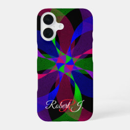 Funda para iPhone 16 híbrida geométrica 3D 2D