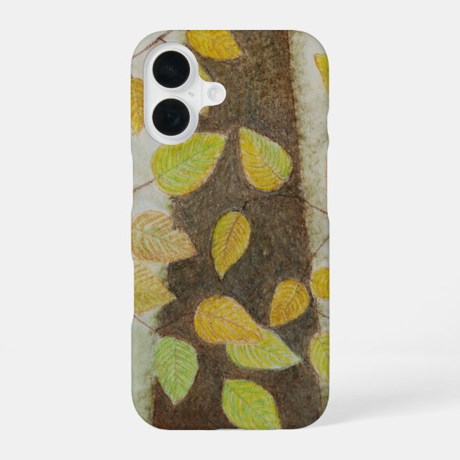 Funda Para iPhone 16 Hojas (Reverso )