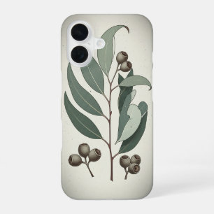 Funda Para iPhone 16 Hojas de eucalipto vintage
