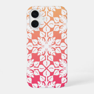 Funda Para iPhone 16 Hojas tropicales de Hawái Gradiente de apertura